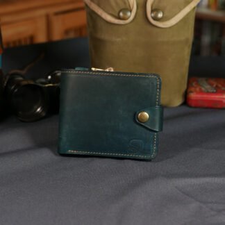 Portefeuille Albert en cuir pleine fleur tannage végétal italien, fabriqué artisanalement à Nantes